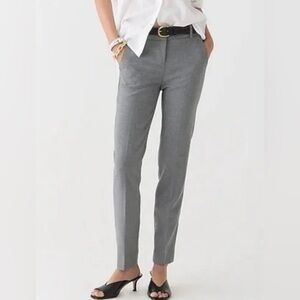 J. Crew Women's Gray Ankle Straight Leg Pants